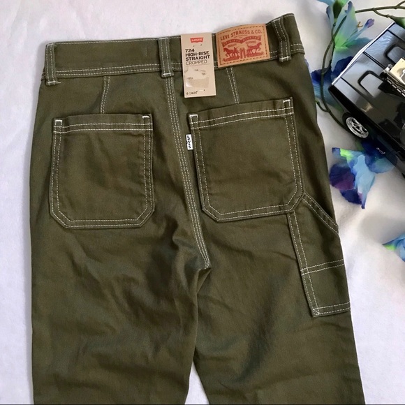 Levi's NWT 724 High Rise Straight Crop Jeans Women 0/25 - Picture 5 of 10